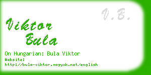 viktor bula business card